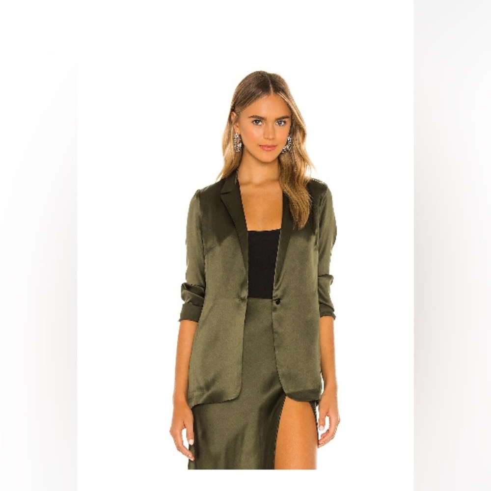 Amanda Uprichard x Revolve Yvonne Satin Blazer (nwot)